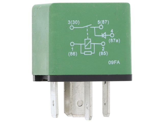 Mercedes-Benz Multi Purpose Relay 5-Prong Green | 2000-2018 0009827527