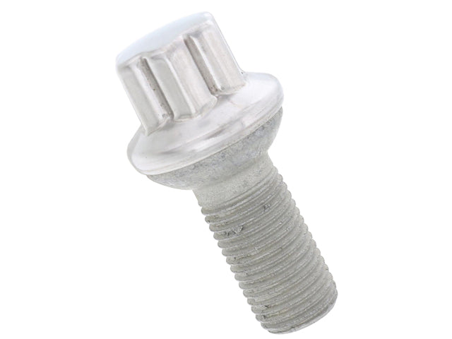 Mercedes-Benz Wheel Lug Bolt - For Alloy Wheel - 14 X 24 X 1.5 mm - Chrome Serrated Head | 2006-2020 0009905107