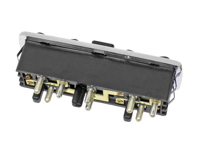 Mercedes-Benz Window Switch (Double) with Safety Button (Chrome Bezel) | 1968-1981 0018214951