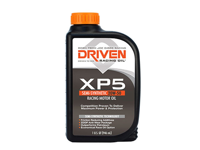 Engine Oil - Driven XP5 Racing - 20W-50 Semi-Synthetic 1 Quart 00906