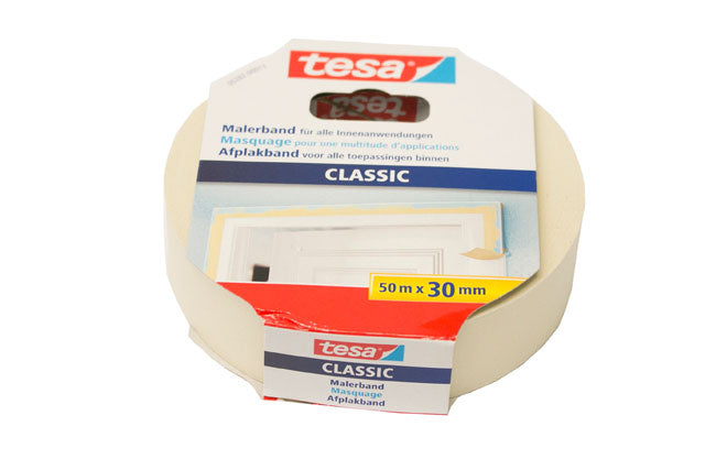 Masking Tape - Tesa Classic 50 m X 30 mm Roll 0528211