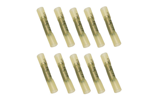 Wire Connector - Butt Connector, 12-10 Gauge (Yellow) (10 Pack) 13678