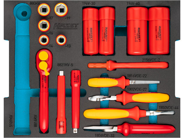 Tool Box - 3/8" High Voltage Tool Set - Hazet L-Boxx 15027