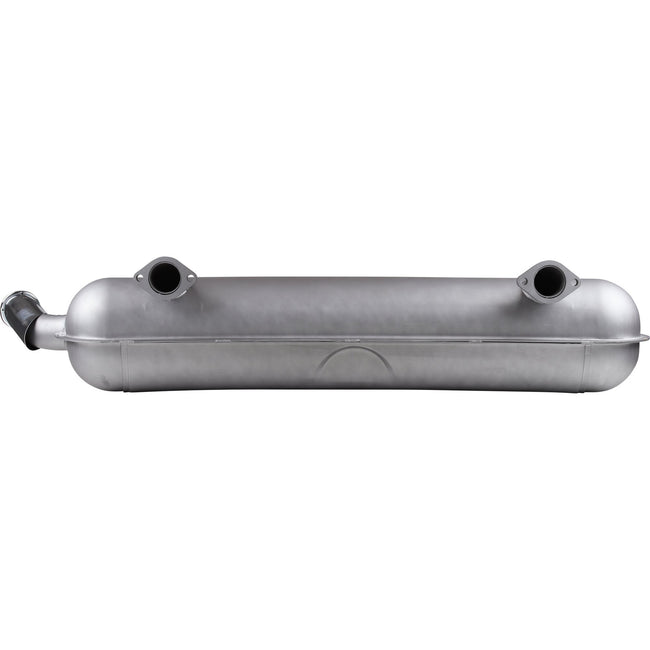Rear Exhaust With Wrinkled Tail Pipe & 57mm Flat Roll Tip, 911 (66-67)
