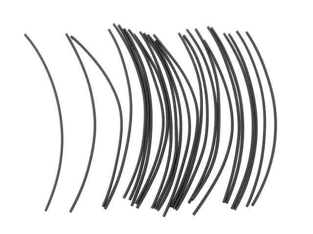 Heat Shrink Tubing - Black Thin Wall - 3/64" 25 Pack 18693