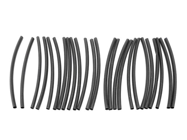 Heat Shrink Tubing - Black Thin Wall - 1/4" (25 Pack) 18698
