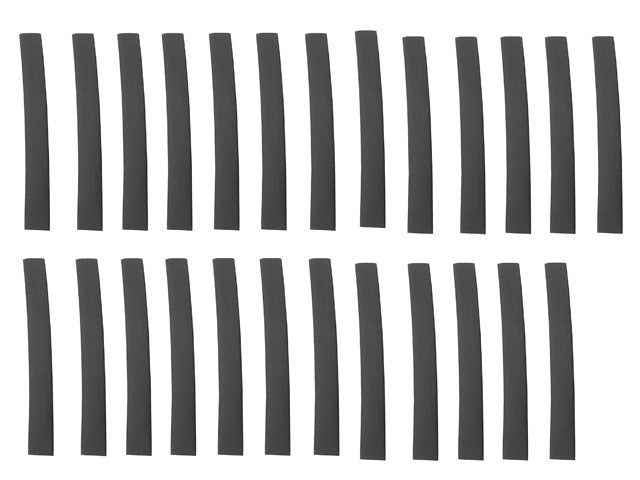 Heat Shrink Tubing - Black Thin Wall - 3/8" 15 Pack 18699