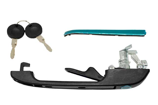 Porsche Outside Door Handle - Black, 944 | 1984 191837206A