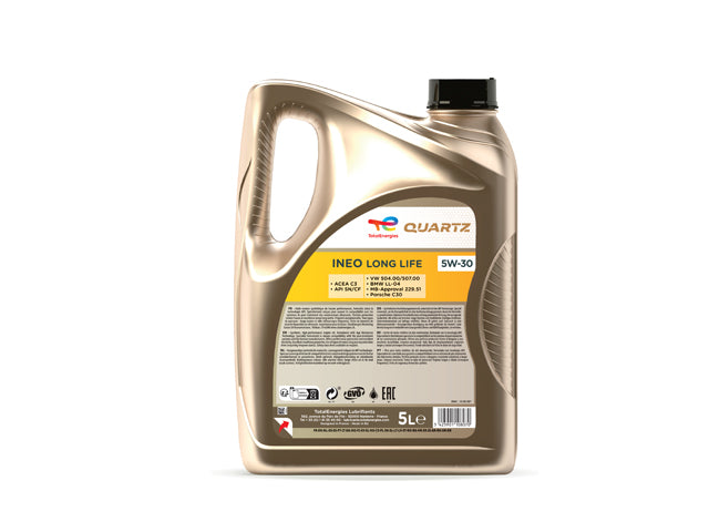 Porsche Engine Oil - Total Quartz INEO Long Life - 5W-30 Synthetic (5 Liter), Cayenne/Panamera/Macan | 2004-2024 213819