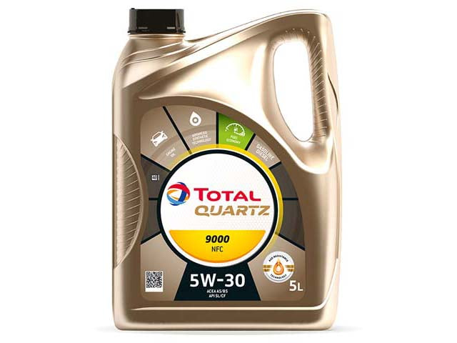 Porsche Engine Oil - Total Quartz 9000 NFC - 5W-30 Synthetic (5 Liter), 911/Cayenne | 2006-2010 213835