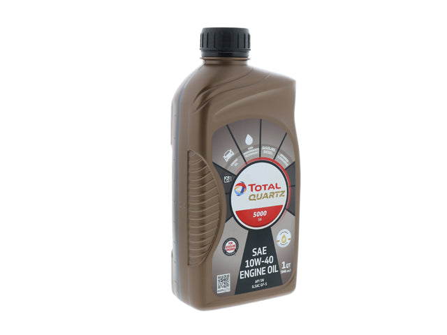 BMW Engine Oil - Total QUARTZ 5000 SN - 10W-40 Conventional 1 Quart | 1967-1999 220137