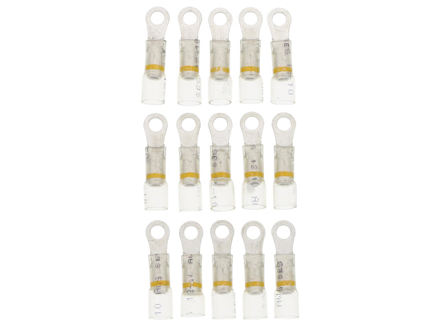 Ring Terminal - 12-10 Gauge (Yellow) (15 Pack) 22955