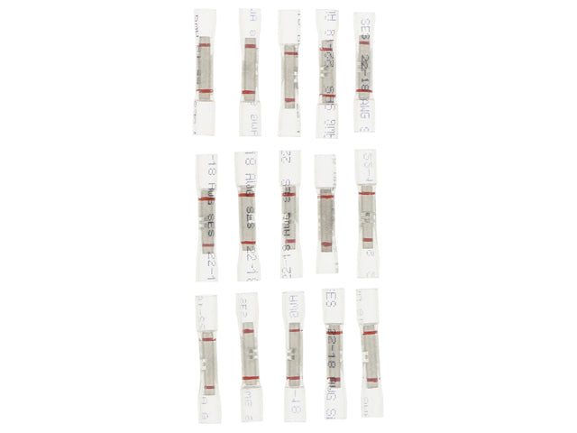 Wire Connector - Butt Connector, 22-18 Gauge Red 15 Pack 22967