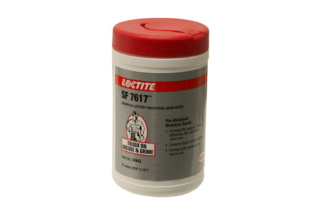 Hand Wipes - Loctite SF 7617 - 75 Wipes (9.5" X 12") 34943