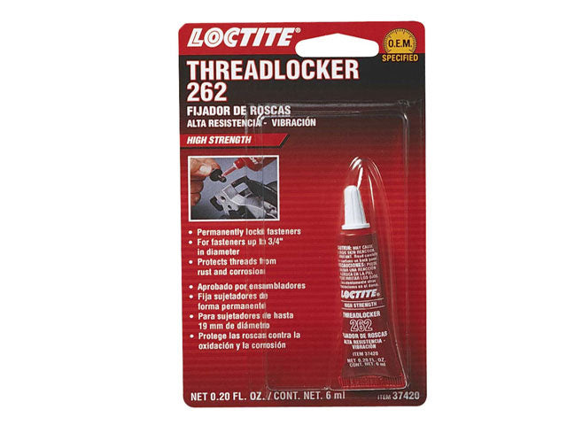 Threadlocker - Loctite 262 Red 6 ml. Tube 37420