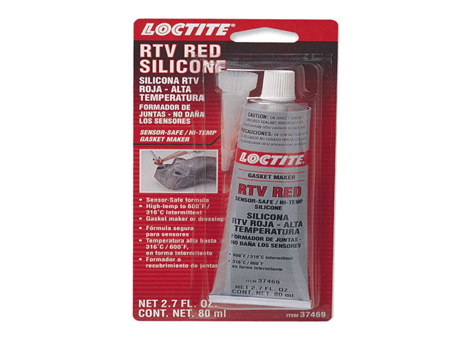 Sealing Compound - Loctite RTV Red Silicone Gasket Maker 80 ml. Tube 37469