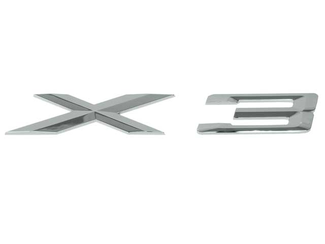 BMW Emblem - "X3" for Hatch | 2004-2010 51143330132