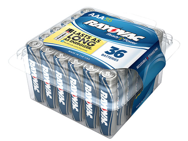 Consumer Battery - RAYOVAC Alkaline - AAA Size (36 Pack) 553579013
