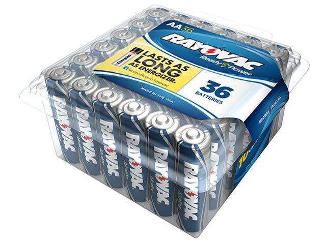 Consumer Battery - RAYOVAC Alkaline - AA Size (36 Pack) 553579023