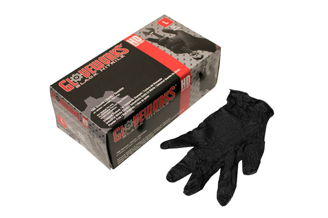 Black Nitrile Gloves - Large 559870067