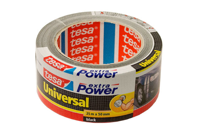 Duct Tape - Tesa Extra Power Universal - Black 25 m X 50 mm Roll 5638801