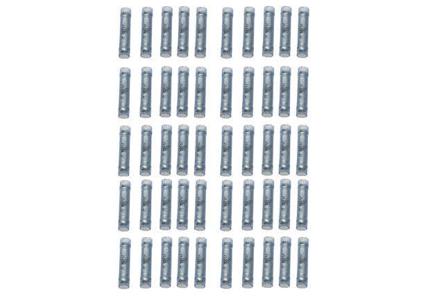 Wire Connector - Butt Connector, 16-14 Gauge (Blue) (50 Pack) 5792