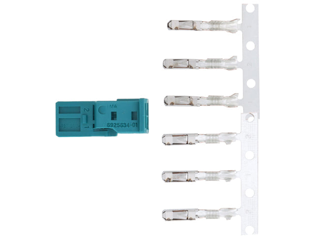 Porsche Electrical Connector Square (2 Pin), 718 Cayman/718 Boxster/911/924/944 | 1982-2023 61132360043