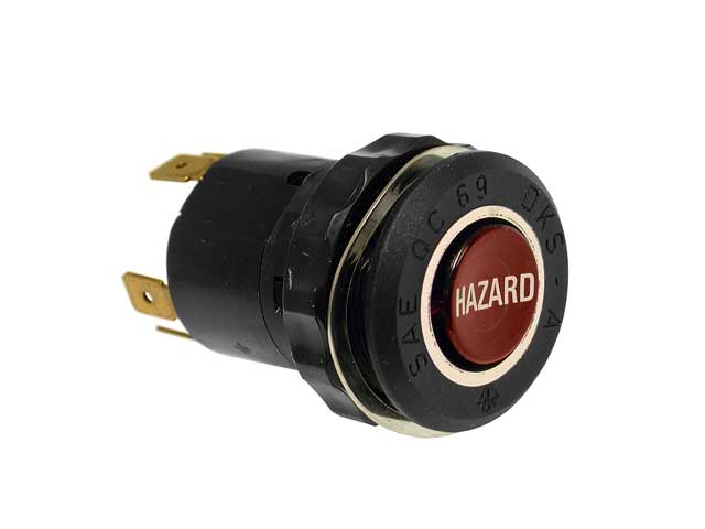 BMW Hazard Flasher Switch 6 Prong Connector without Resistor | 1968-1974 61311355358