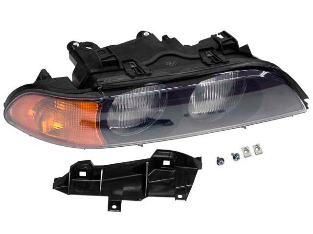 BMW Headlight Assembly (Halogen) with Yellow Turn Signal | 1998-2000 63128385092