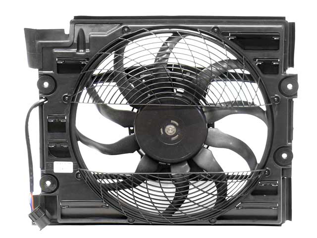 BMW Auxiliary Fan Assembly with Shroud for A/C Condenser | 1998-2003
