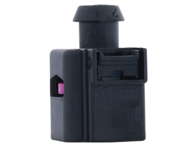 Porsche License Plate Light Connector Housing - 2 Pin Black, Taycan | 2020-2024 8K0973702