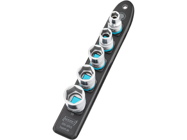 Socket Set - 1/2" Drive 5-piece Hazet SmartRail System 900SR5
