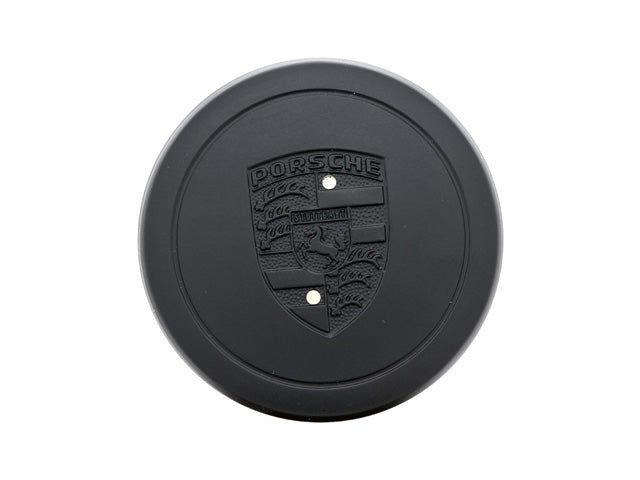 Center Cap with Ring Clip, Black, 911/912E/930/944 (74-89) - Sierra Madre Collection