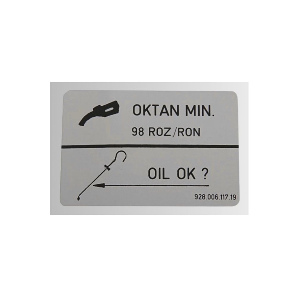 98 Octane Decal - 911 | 968 | 1989-1995