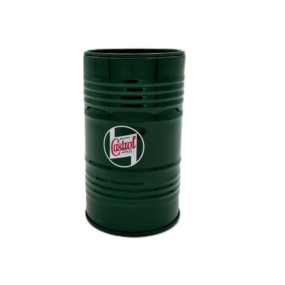 Castrol Classic Mini Oil Barrel Table Top Storage Can
