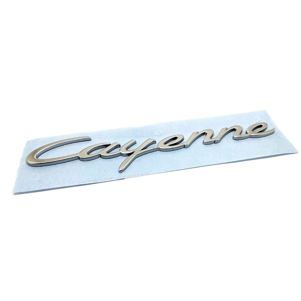 Cayenne Emblem - White Silver Chrome - Cayenne | 2011-2018
