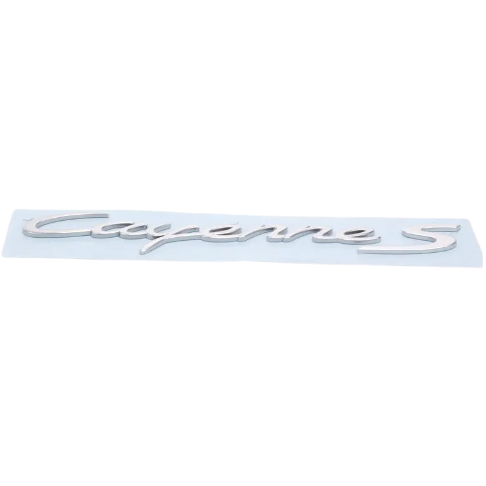 Cayenne S Hatch Emblem - White Silver Chrome - Cayenne | 2011-2018