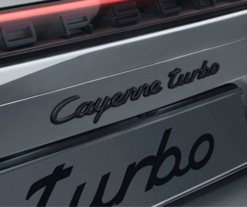 Cayenne Turbo Emblem Logo - Black - Cayenne | 2019-2025