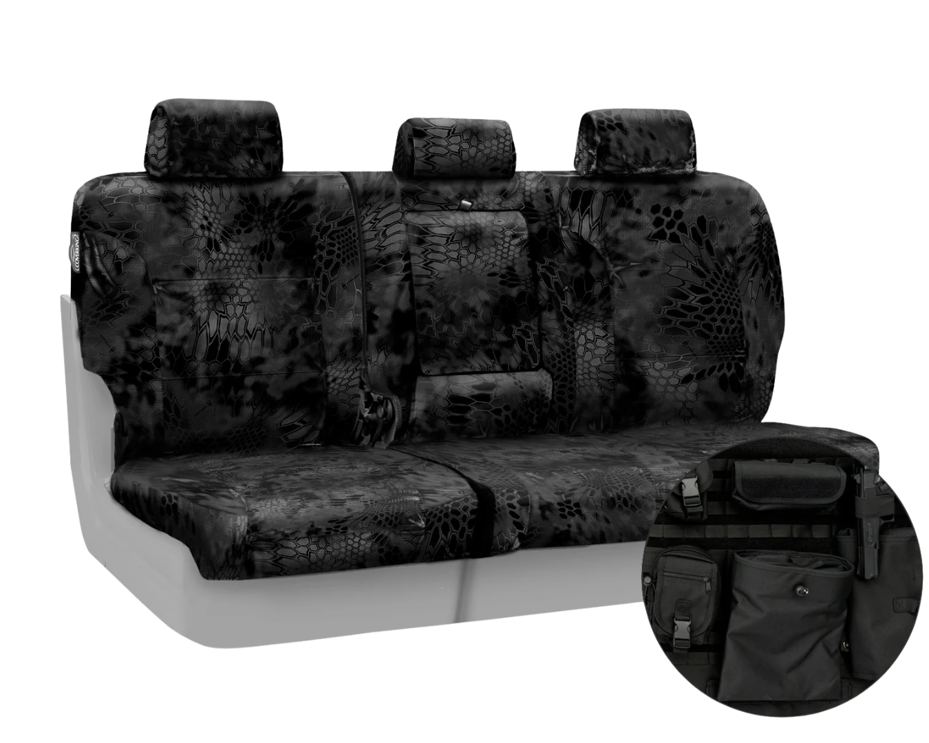Custom Fit Ballistic Tactical Seat Cover - Camo Kryptek Typhon