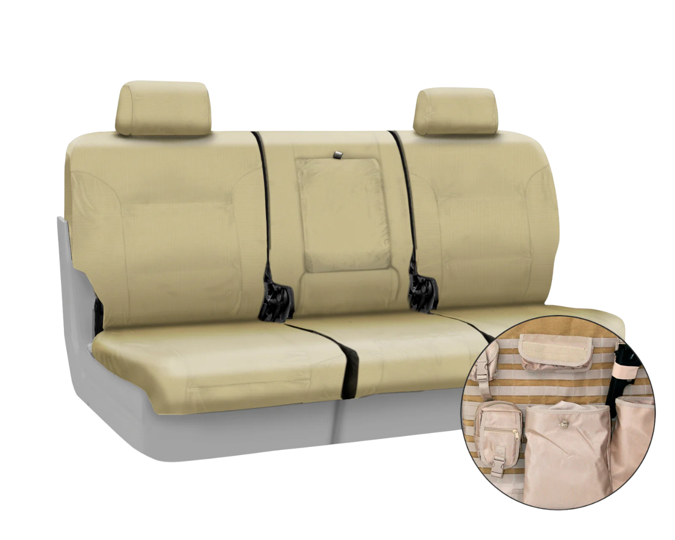 Custom Fit Ballistic Tactical Seat Cover - Cashmere