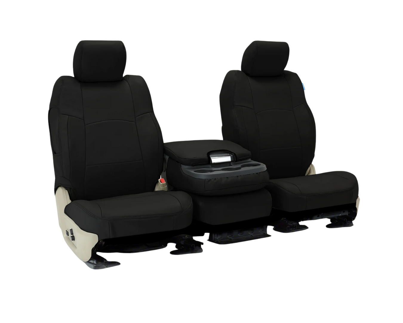 Custom Fit Genuine Leather Seat Cover - Black