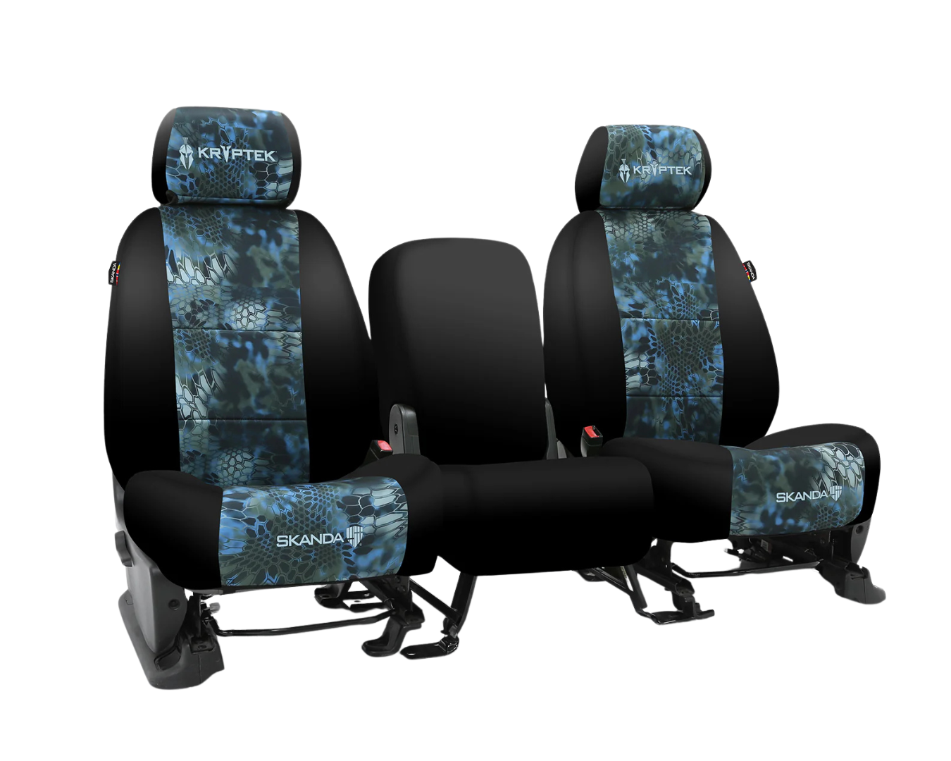 Custom Fit Neosupreme Kryptek Seat Cover - Camo Neptune With Black