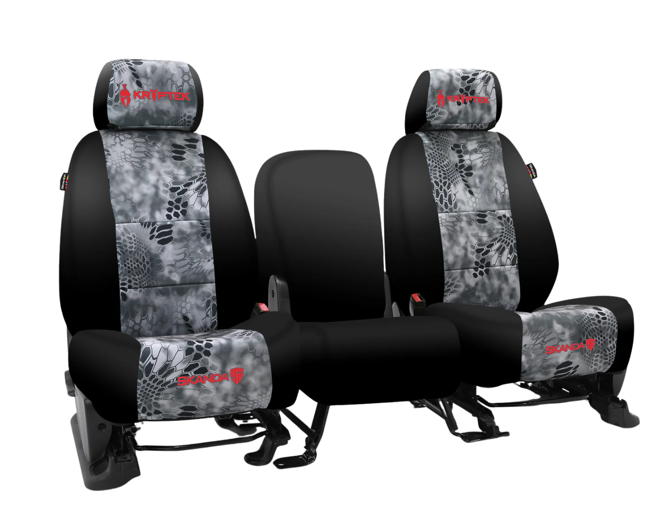 Custom Fit Neosupreme Seat Cover - Camo Raid With Black