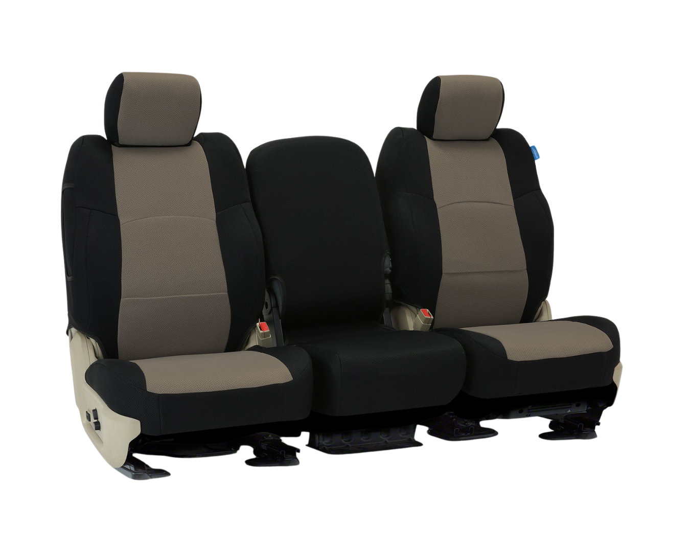 Custom Fit Spacermesh Seat Cover - Taupe with Black