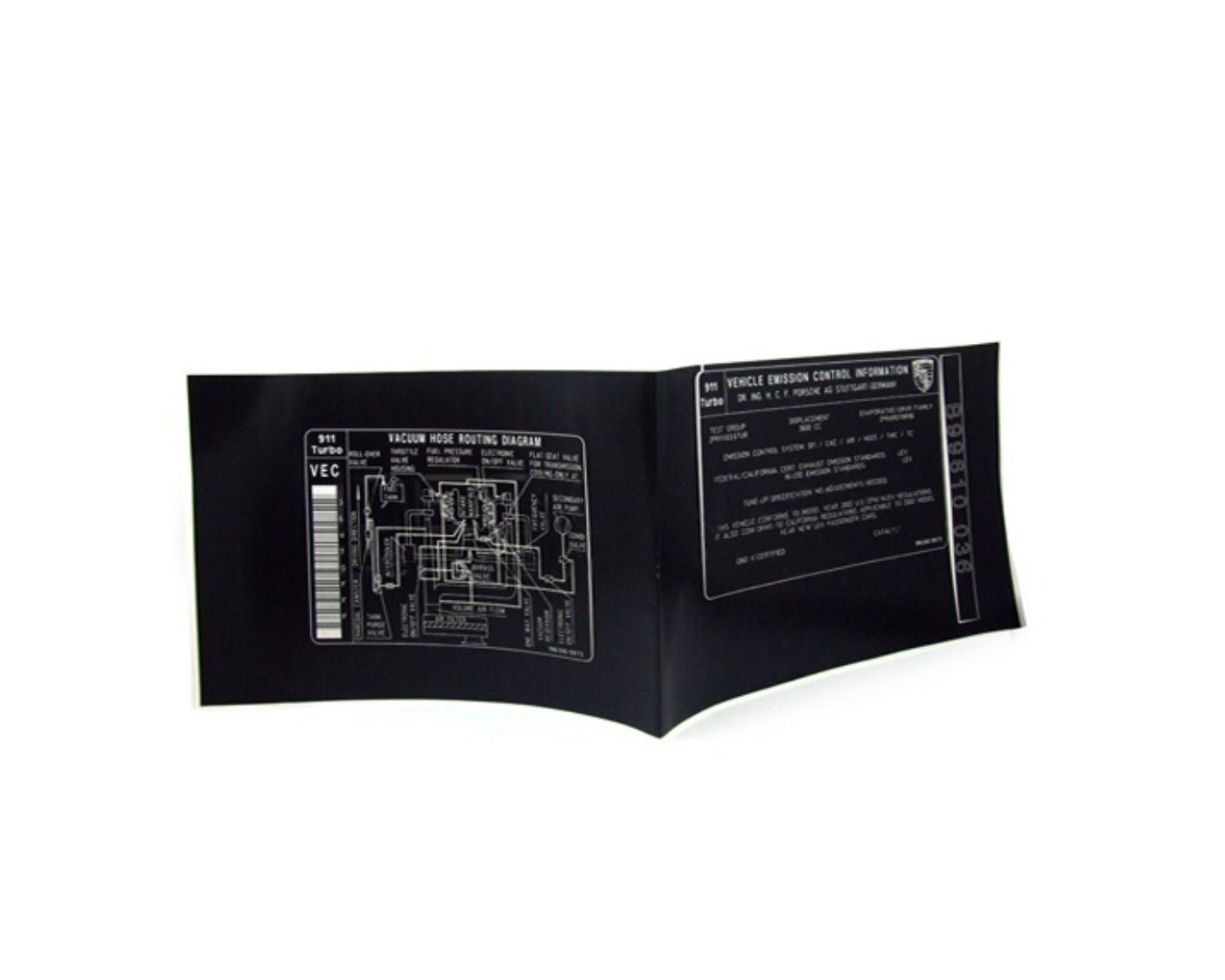 Engine Data Sticker - 911 | 2001-2004