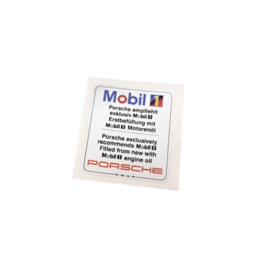 Factory Fill Mobil 1 Decal - 911 | 1995-1998