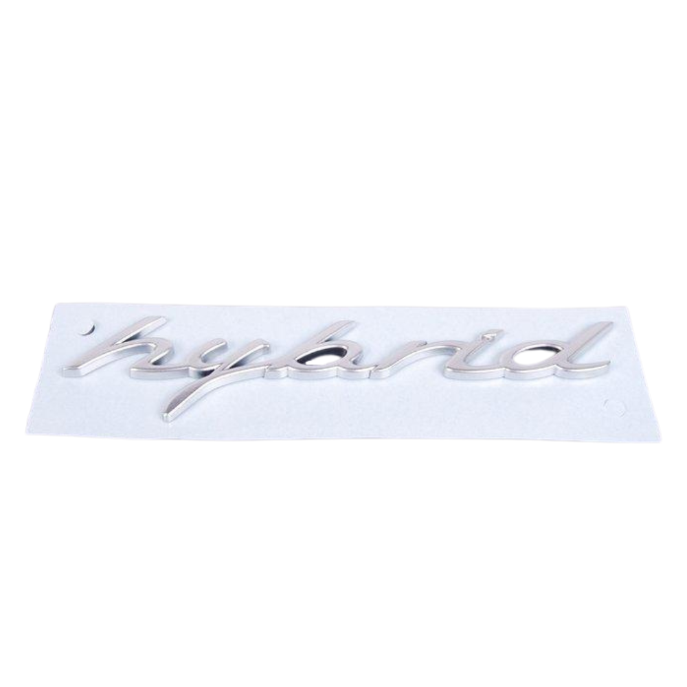 Hybrid Hatch Emblem - White Silver Chrome - Cayenne | 2011-2014