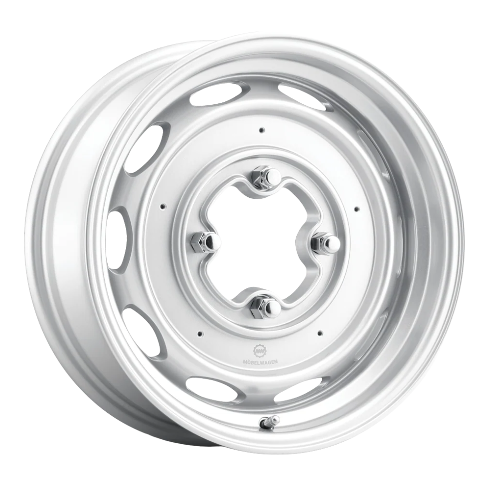 430B Interceptor Wheel - Gloss Silver - 15"x4.5" - 4x130mm +25