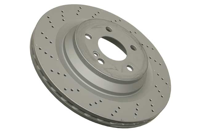 Mercedes-Benz Brake Disc - Vented and Cross Drilled 320 X 24 mm | 2007-2012 2304231512
