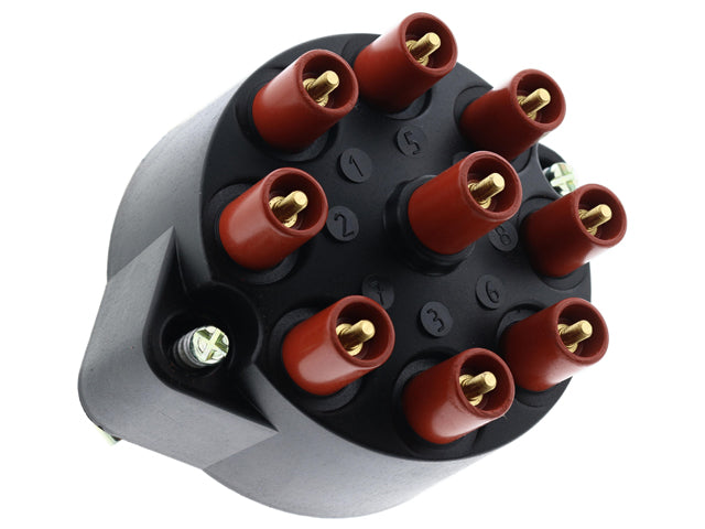 Mercedes-Benz Distributor Cap - with Threaded Stud Terminals and Black Cover | 1976-1985 0001584202